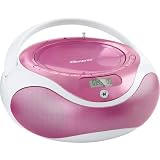 Memorex MP4047-PNK CD MP3 Boombox with Digital AM/FM Readout - Pink