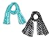 CTM Women's Satin Polka Dot Scarf
