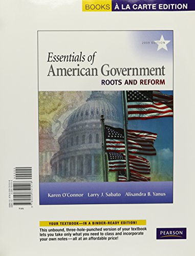 essentials of american government roots and reform 2009 edition books a la carte plus mypoliscilab 9th edition