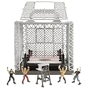 WWE Micro Aggression The Cell with 4 Figures