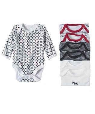 Unisex Zebra Bodysuits - 7pk