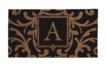 Classic Design Coconut Fiber Monogram Doormats