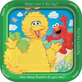Sesame Street Dessert Plates 8ct by Factory Card and Party Outlet
