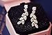 Sweep up CZ Crystal Ear Vine Wrap Pin Ear Cuffs Climbers Hook Earrings