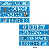 Cruise Ship Sign Cutouts   (4/Pkg)