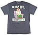 Family Guy Peter Griffin I'd Help But I Don't Want to Men's Tee, Medium Navy