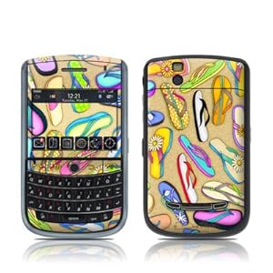 Flip Flops Design Skin Decal Sticker for Blackberry Tour 9630 Cell Phone