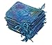 Marryme 100pcs Coralline Blue Organza Jewelry Pouch Wedding Party Favor Gift Bag 12x9cm