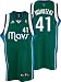 Dirk Nowitzki Jersey: adidas Green Swingman #41 Dallas Mavericks Jersey - XX-Large