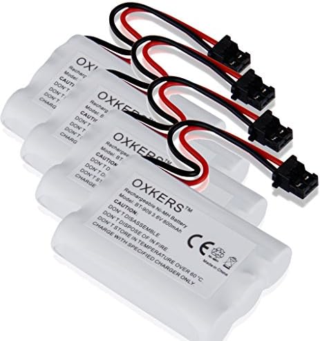 4x OXKERS Cordless Telephone Ni-MH AAA* 3 Battery for 3.6V 800mAh Uniden BT-909 BT909 BT1001 BT1004, Uniden TRU-9280-2 TRU-9280-3, Empire CPH-488B, Panasonic KXTC1210 KXTC1220 KXTC1230 TYPE 22