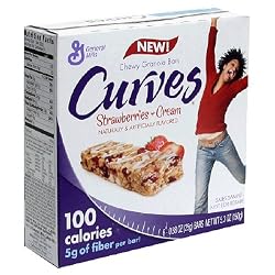 General Mills Curves Bars, Strawberry, 5.3-Ounce Box (Pack of 10)
