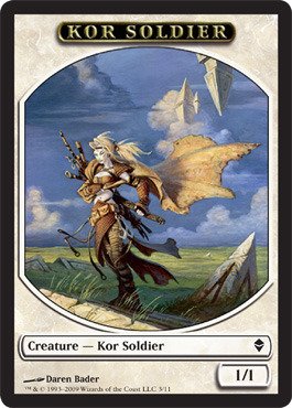 Magic: the Gathering - Kor Soldier Token - Zendikar