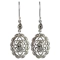 Sterling Silver Filigree Dangle Earrings