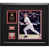 Justin Morneau Minnesota Twins Framed 8x10 Photograph with Game-Used Baseball Piece & Medallion