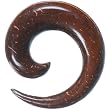 1/2" Coconut Wood Spiral Taper Plug