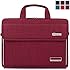 BRINCH&reg; New Style Oxford Fabric Unisex Universal Luxury Portable Laptop Sleeve Case Carrying Messenger Bag Shoulder Briefcase Handbag For 15 - 15.6 Inch Laptop / Notebook / MacBook / Ultrabook / Chromebook Computers (Apple / Acer / Asus / Dell / Fujitsu / Lenovo / HP / Samsung / Sony / Toshiba etc.) with Shoulder Strap Handle and Pockets (Red)