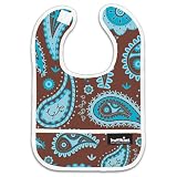 Bumkins Waterproof Starter Bib - Turquoise Paisley