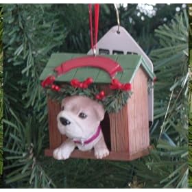 THE DOG Artlist - Bulldog - Dog House Ornament