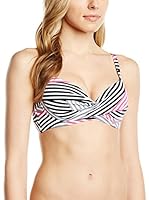 moontide Sujetador de Bikini (Negro / Rosa)