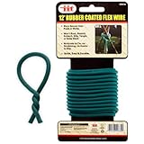 12-Ft Rubber-Coated Flex Plant Wire - Support Plant Vines, Stems & Stalks - Easy Cut to Size