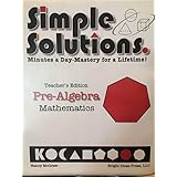 simple solution pre algebra teachers edition