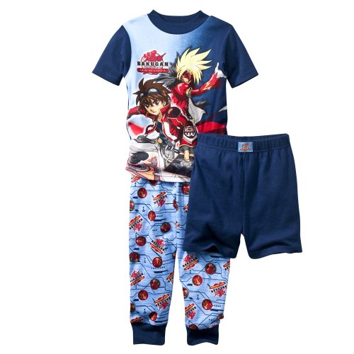 51kyUQxpcsL Boys’ Sleepwear Bakugan Blue 3 pc Cotton Pajama 8