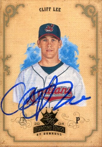 Cliff Lee Autographed/Hand Signed 2004 No.76 Cleveland Indians Baseball Card