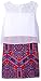 Amy Byer Girls' Big Sleeveless Popover Dress with Print Skirt
