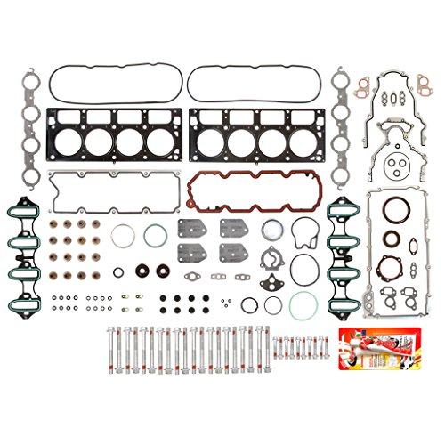 05-11 Chevrolet GMC Buick Cadillac 4.8 & 5.3 MLS Full Gasket Set Head Bolts