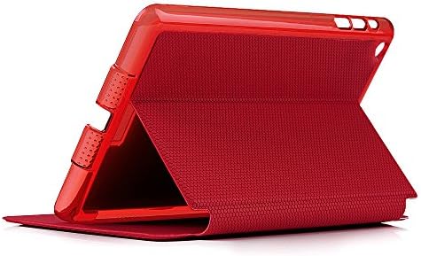 iPad Air 2 Case - Nextmall Stand Case with Smart Cover Auto Sleep / Wake Feature Premium PU Leather Case for iPad Air 2 (iPad 6) 2014 Model (Red)
