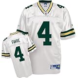 Brett Favre Greenbay Packers WHITE Equipment - Replica NFL YOUTH Jersey