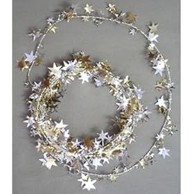  Star Wire Garland Gold/Silver - 12