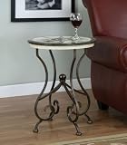 Compass Pattern Round Accent Table - Powell Furniture - 382-269