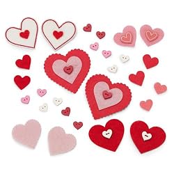Martha Stewart Crafts Felt Button and Heart Die-Cuts