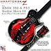 Big Kiss Red on Black WraptorSkinz Skin fits XBOX 360 & PS3 Guitar Hero III Les Paul Controller (GUITAR NOT INCLUDED)