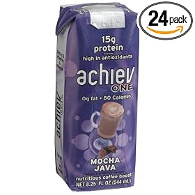 achievONE Mocha Java Nutritious Coffee Boost, 8.25-Ounce Aseptic Packages (Pack of 24)