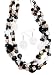 White Black Shell Necklace Earring Set Fashion Jewelry 16