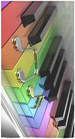 Piano Keyboard Sale Custom Bath Towels Large Soft and Comfortable Travel Beach Bathroom Shower Washcloth Wrap for Men/Women 80% Polyester 20% Cotton, (30" x 56")