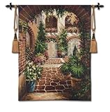 IMAGE OF Courtyard Vista Wall Tapestry