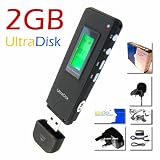 UltraDisk DVR7 2GB MP3 Digital Voice Recorder Player Radio
