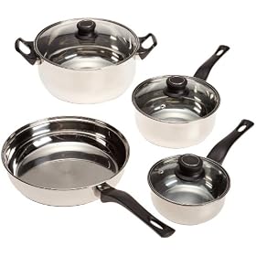 Stanley Roberts 7 Piece Cookware Set with Capsule Bottom