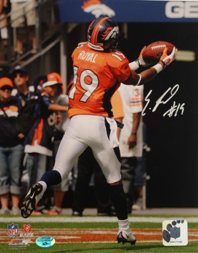 Eddie Royal Autograpehd Denver Broncos 8x10 Photo - NFL Photos