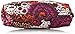 Vera Bradley Women's Cotton Small Zip Cosmetic Makeup Organizer Bag, Rosewood, One Size
