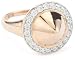 Nicky Hilton Silver With 18k Gold Wash Domed Spike Ring, 7, Size 7