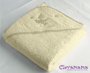 Great buy for Clevamama Splash & Wrap Baby Bath Towel CREAM TWIN PACK