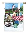 Summer Porch Silk Reflections Regular Size Flag