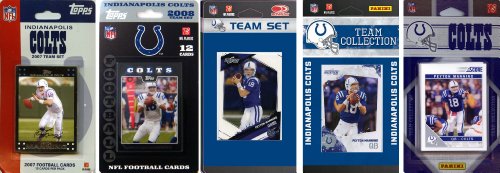 NFL Indianapolis Colts Five Different Licensed Trading Card Team Sets