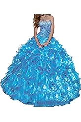 Organza Beaded  2015  Ball Gown Pageant Dress/Quinceanera Dress 