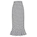 OpenBeauty Women's Vintage High Waist Wear to Work Casual Fitted Mermaid Pencil Skirt