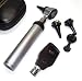 Professional Halogen OPHTHALMOSCOPE Otoscope Kit with Zippered Leatherette Case